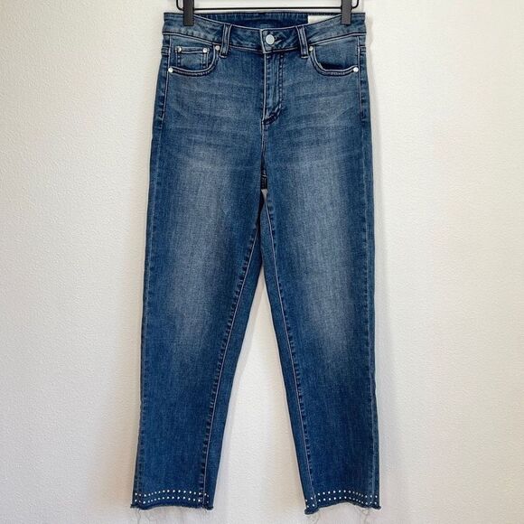 Vince Camuto Studded Frayed Hem Jeans - 26 - Preloved - Picture 1 of 16